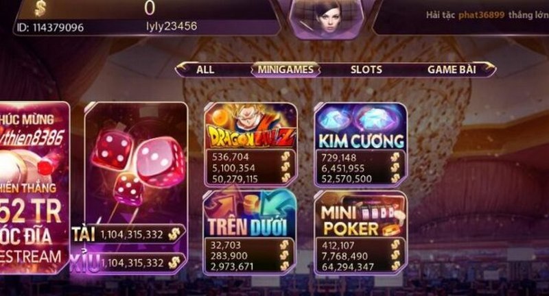 Chức năng cá cược Mini game Kim Cương chuyên nghiệp từ GemWin