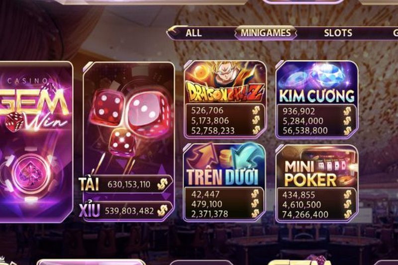 Mini game trên sân chơi GemWin